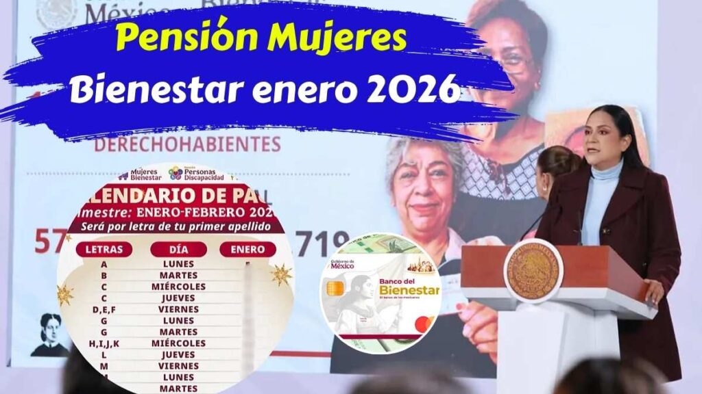 Pensión Mujeres Bienestar enero 2026 calendario oficial y beneficiarias del 8 de enero