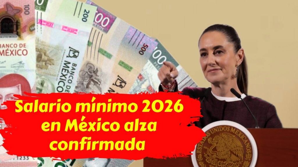 Salario mínimo 2026 en México alza confirmada y cuándo comenzará a aplicarse