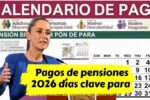 Pagos de pensiones 2026 días clave para recibir tu dinero